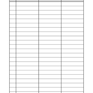 Sign up Sheet Template - Etsy
