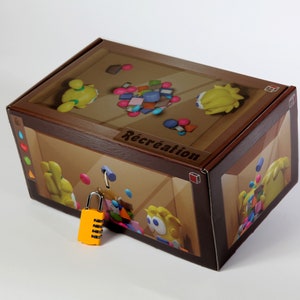 Boîte cadeau à énigme en carton pour offrir aux enfants, Doowy's Box Récréation