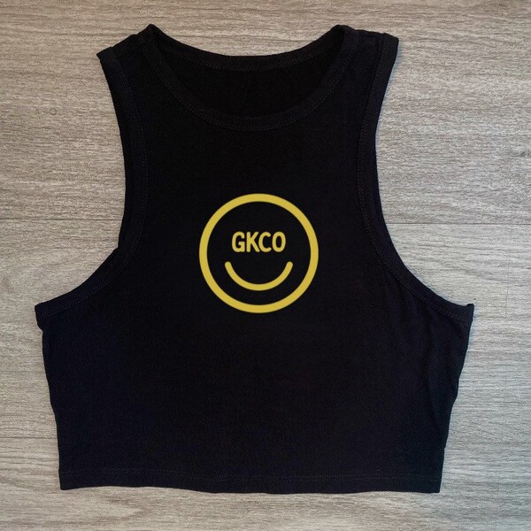 College Tailgate Tank- UCF GKCO Smiley Face- Go Knights Charge On