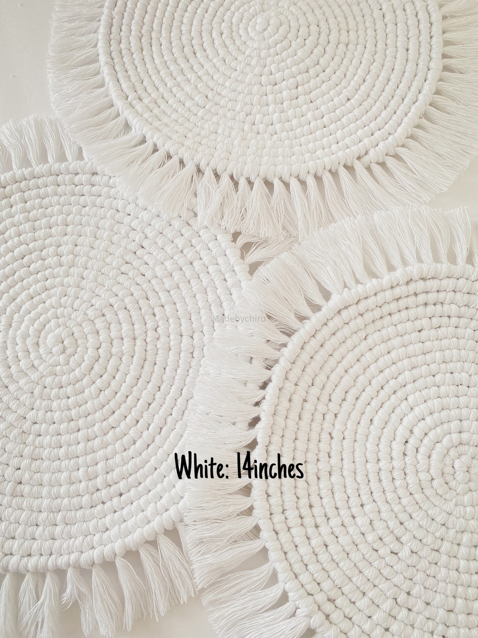 Large Round Placemats Dinning Placemats Indoor Plant Mats Etsy