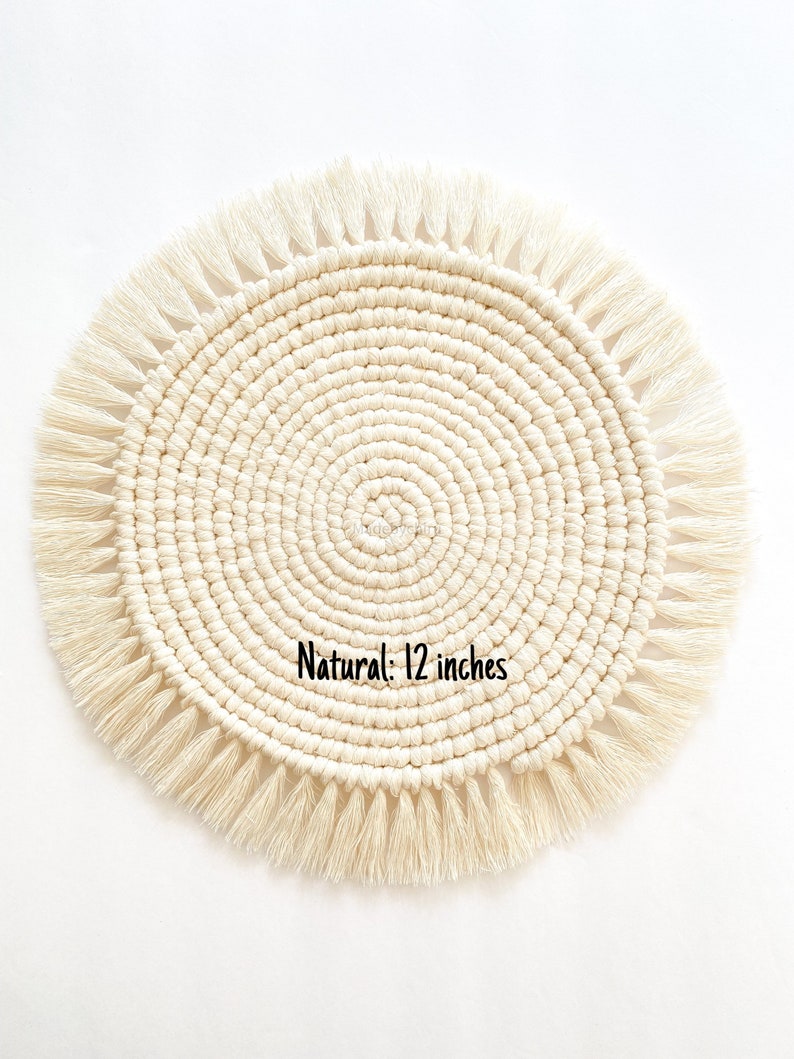 Large Round Placemats Dinning Placemats Indoor Plant Mats Etsy