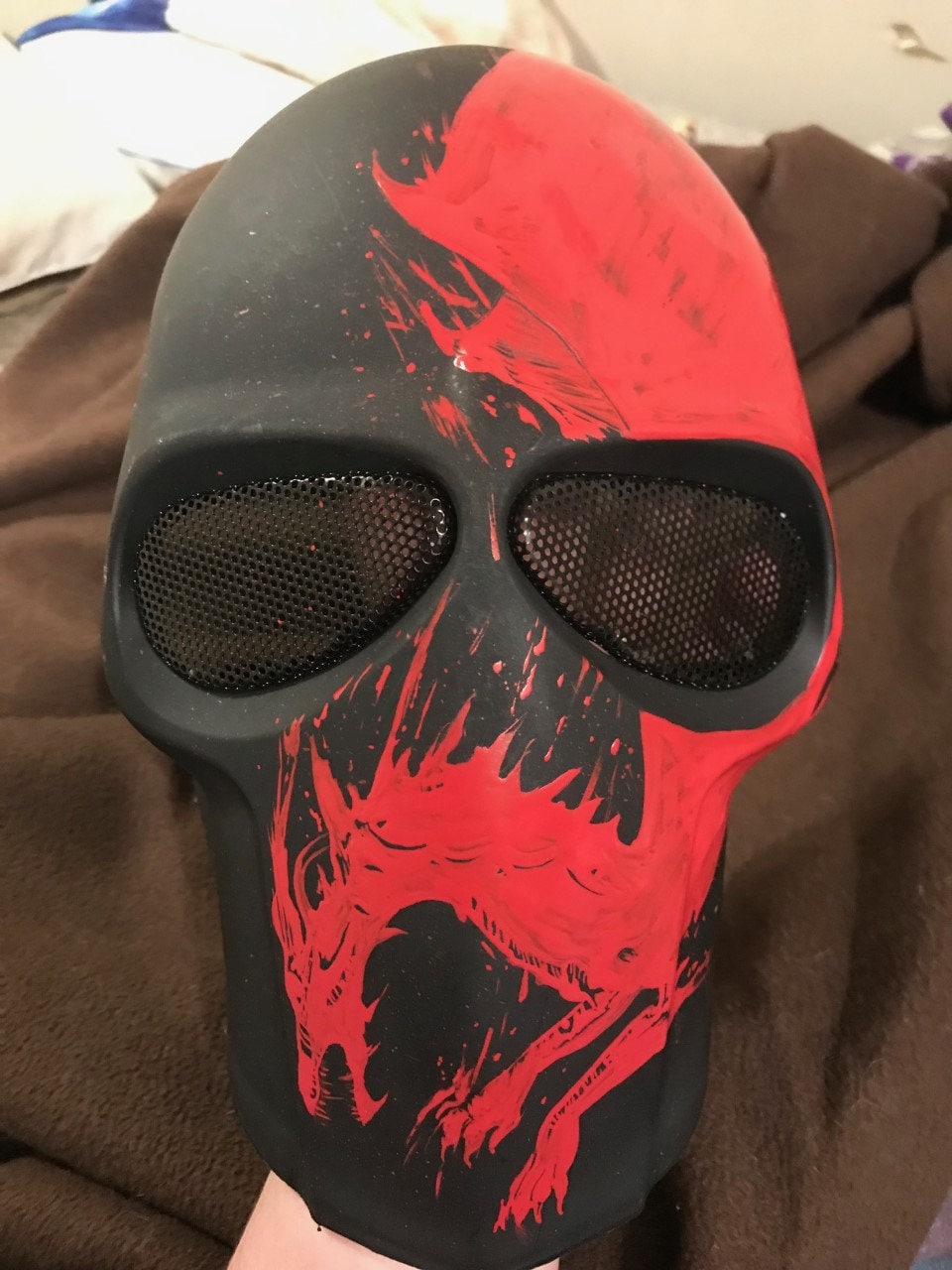 RUST Army Of Two Themed Airsoft Mask – Handmade Protective Face Mask For Airsoft & Cosplay