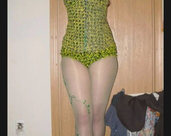 Last Minute Halloween Poison Ivy Sexy Cosplay Costume Two Piece Set - Etsy