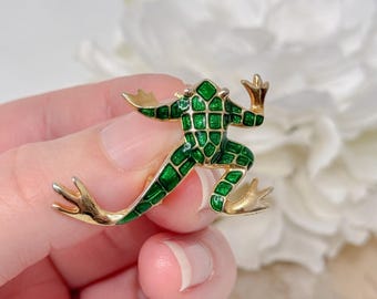 ユニークなヴィンテージスタイルのカエルのブローチ - Etsy 日本