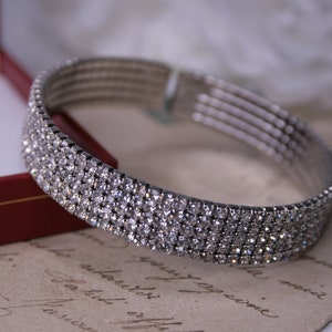 Strass manchetarmband Open verstelbare manchetarmband Bruidskristalarmband