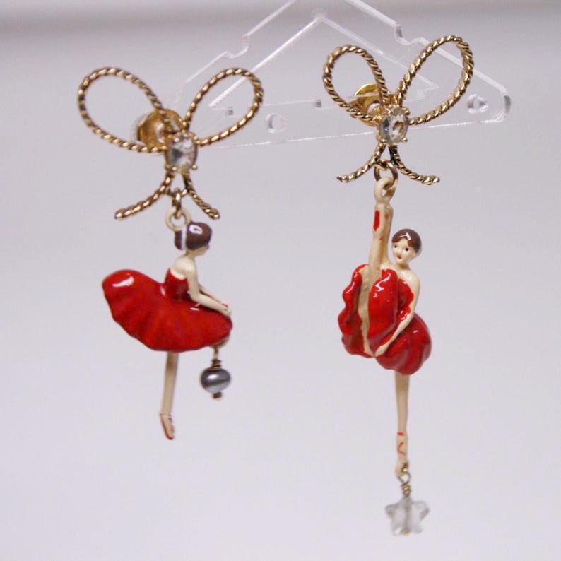 Les レネレイド - Nereides お花のネックレス&ピアスセット 保存袋 