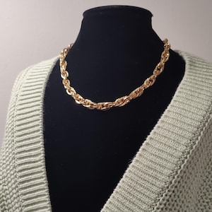 Park Lane Vintage chunky chain necklace Gold tone massive necklace