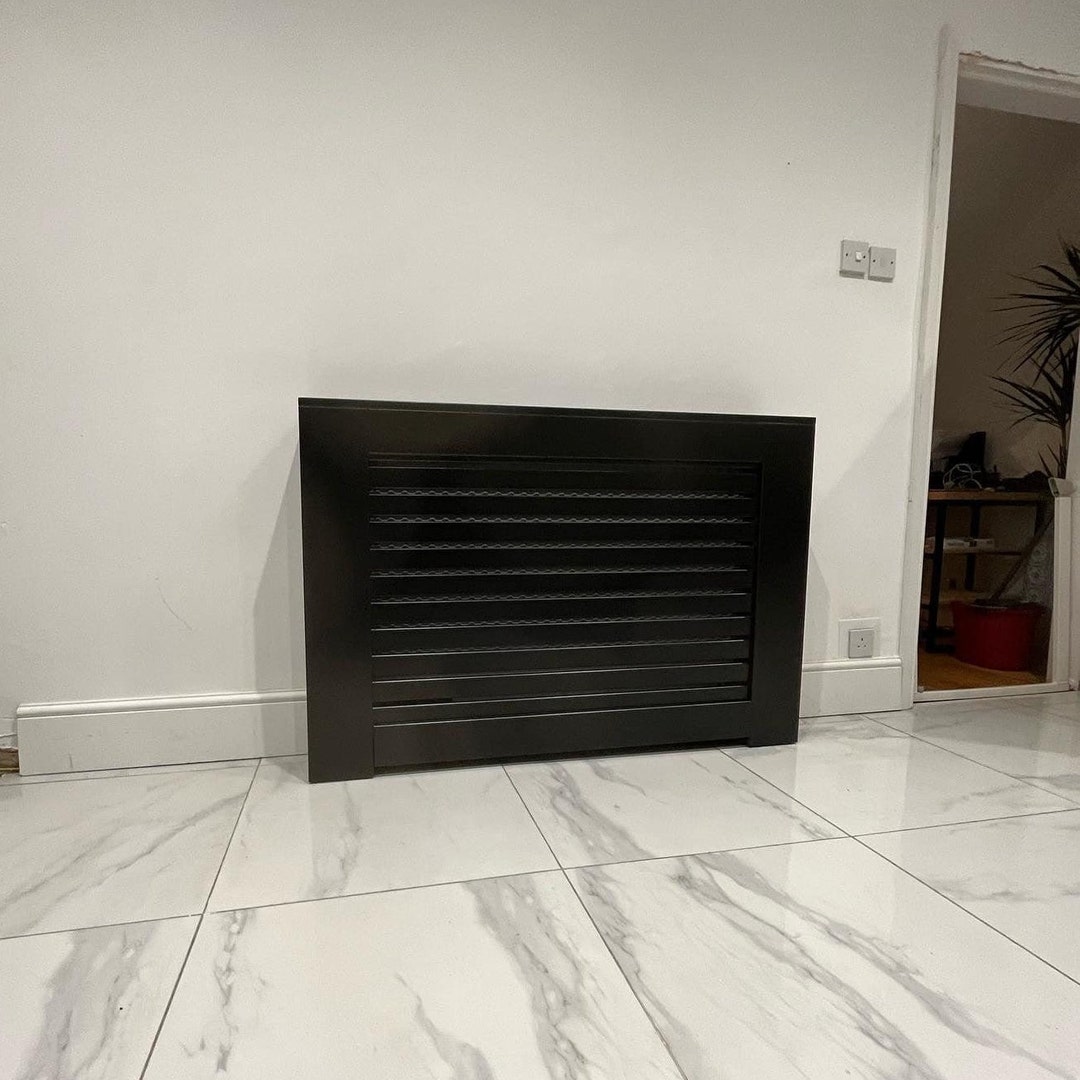 Black Radiator Cover Horizontal Slatsblack Horizontal Slat Radiator
