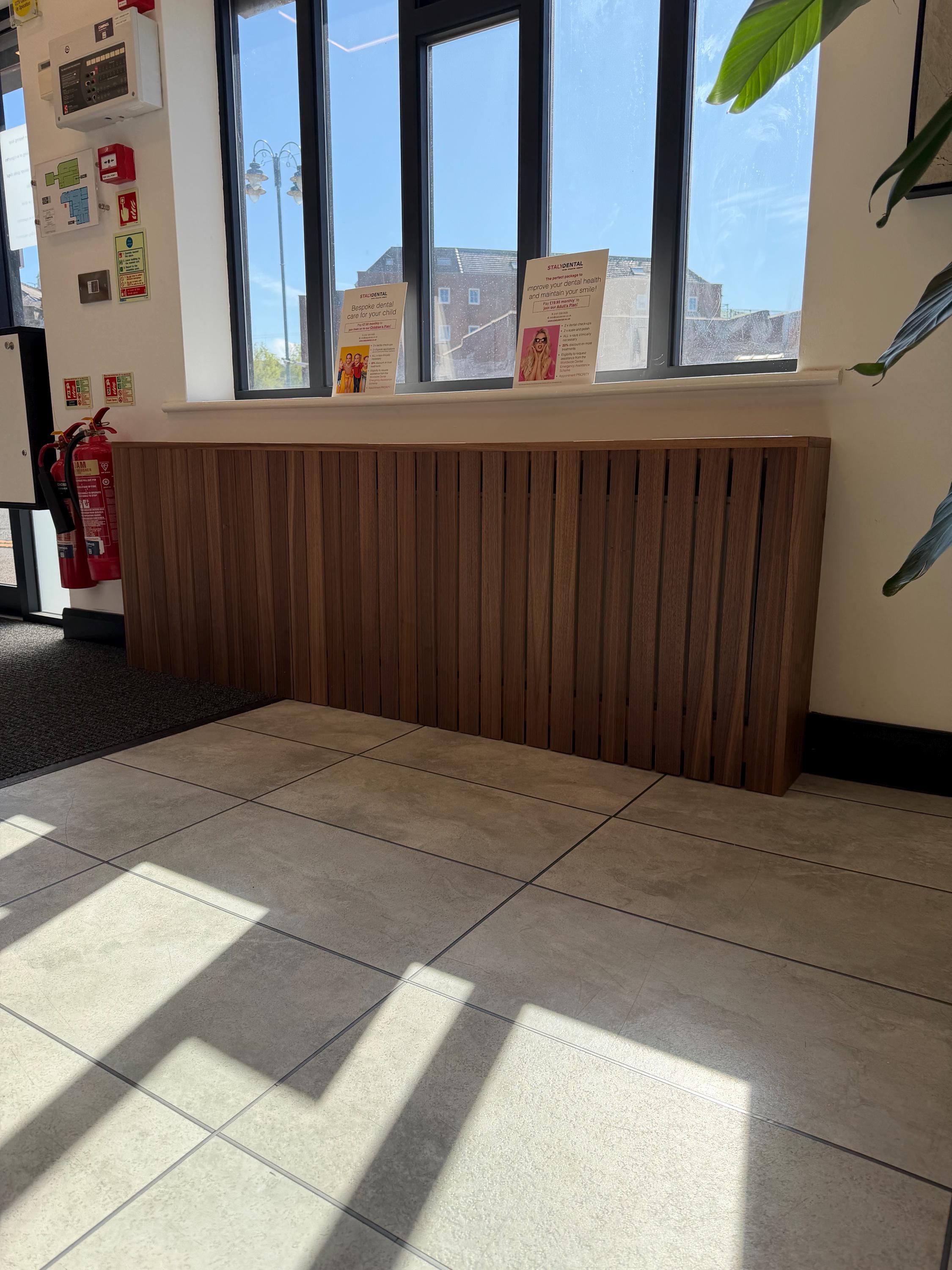 Walnut Radiator Table Top Walnut Radiator Cover - Made to Measure - Etsy UK