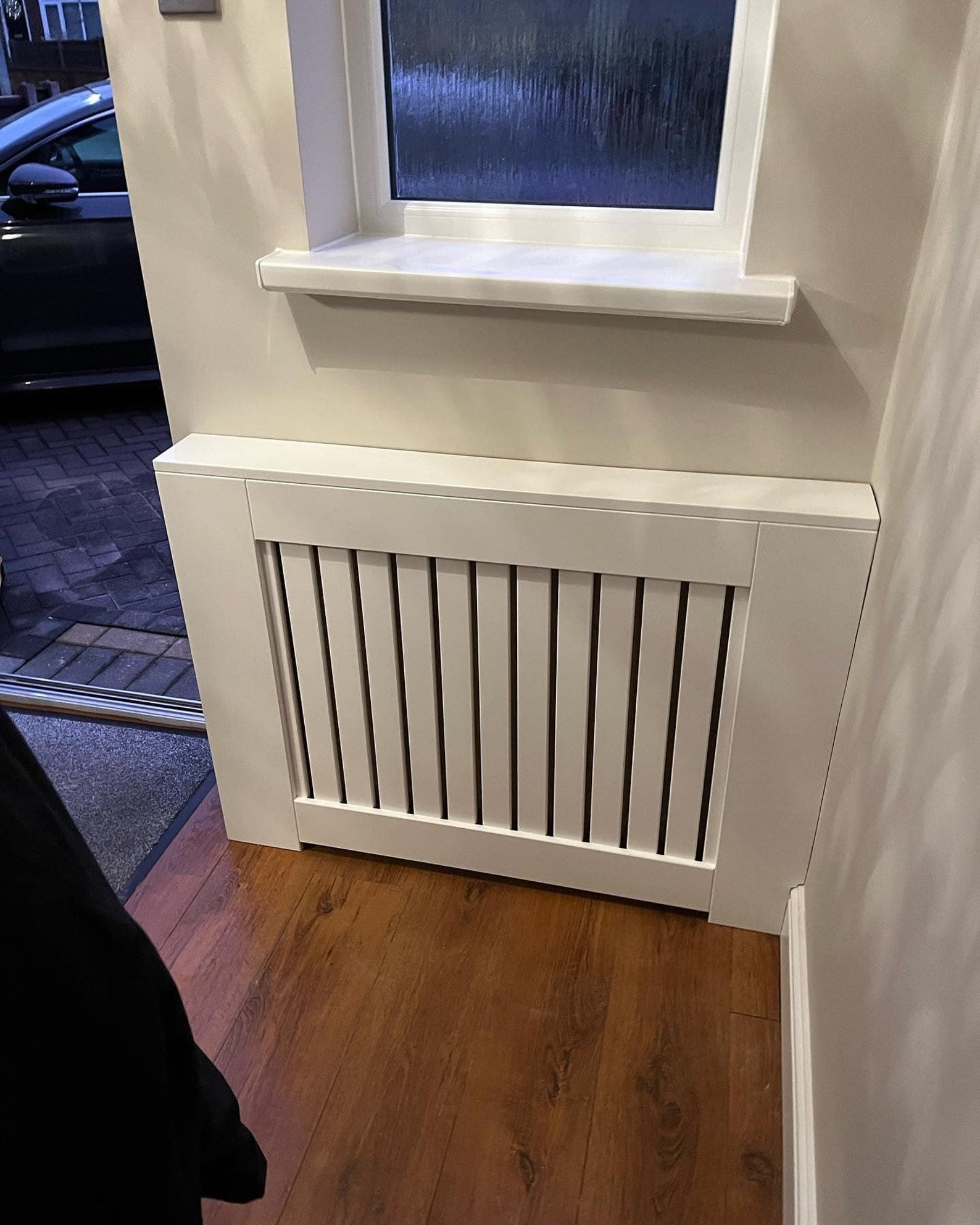 Radiator Cover White Vertical Slat All Made to - Etsy