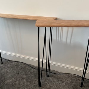 Radiator Cover Table Oak Console Table Rustic Design With Solid Oak Top ...