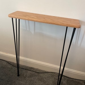 Radiator Cover Table Oak Console Table Rustic Design With Solid Oak Top ...