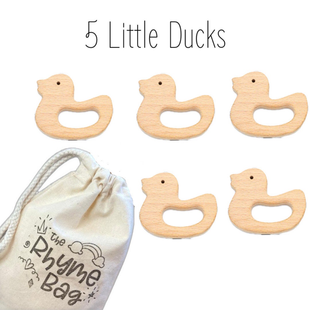 5 Little Ducks Wooden Play Set. - Etsy UK