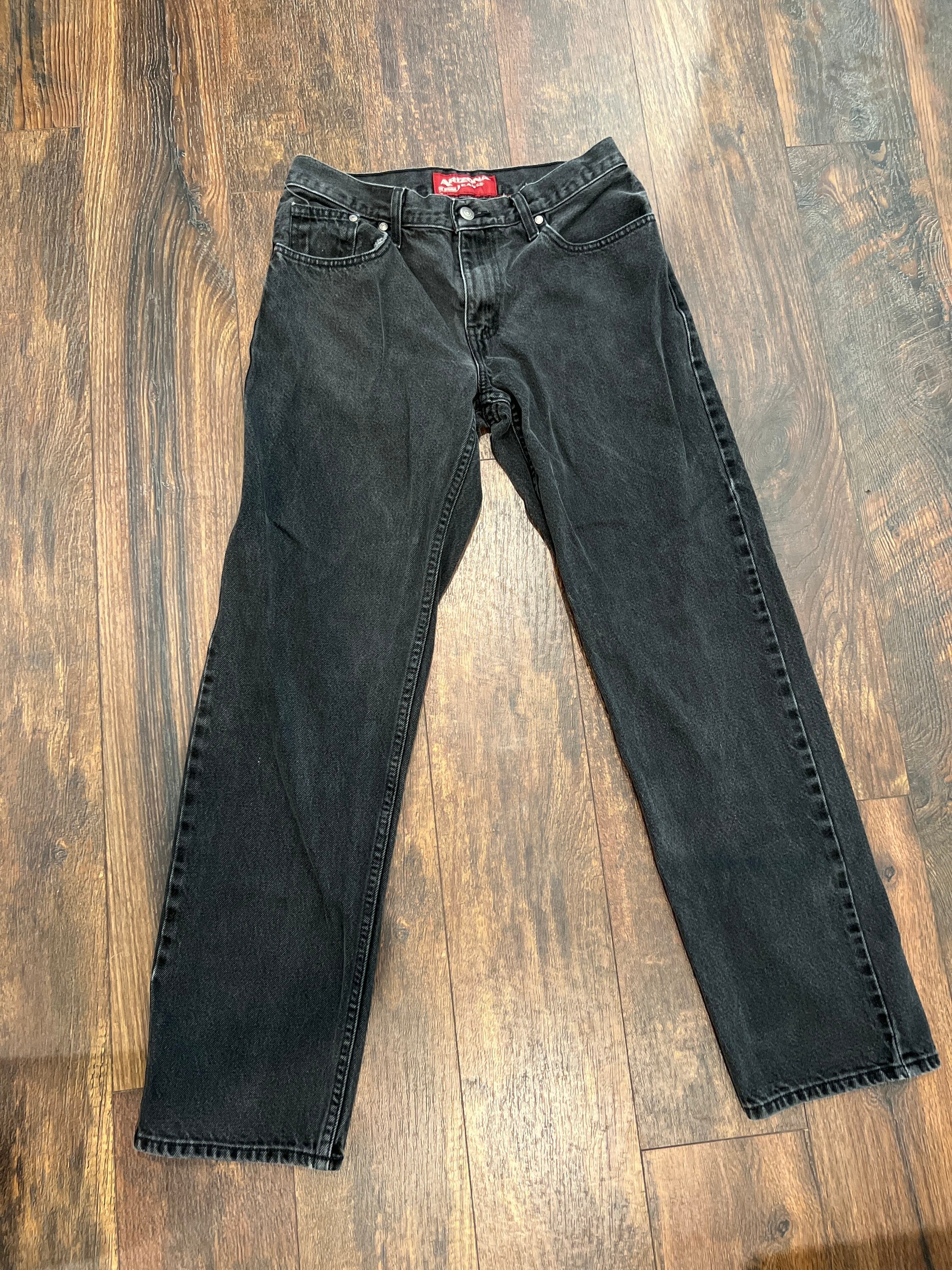 Mens Vintage Black Denim Relaxed 