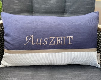 Personalized "Favorite Spot" cushion with individual embroidery and name or text