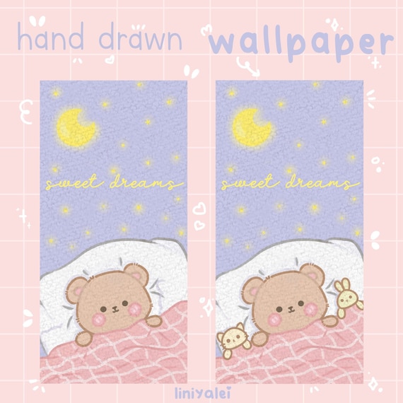 Cute Phone Iphone Wallpaper Kawaii Wallpaper For Ios And Etsy