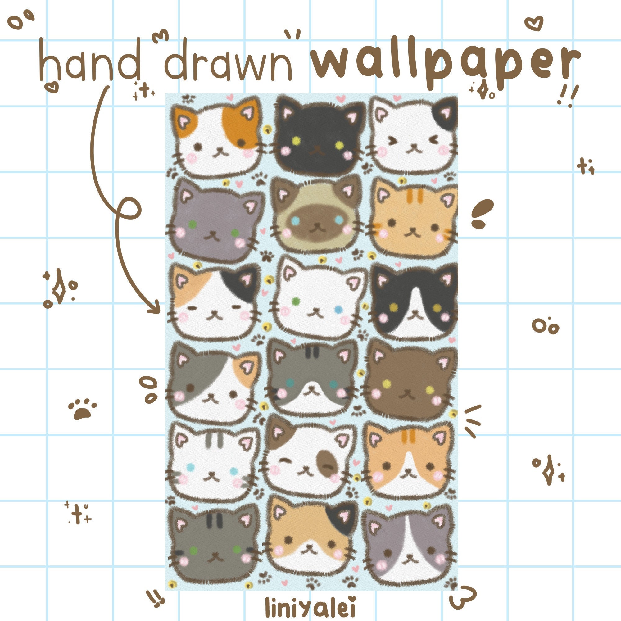 100+] Kawaii Cat Wallpapers