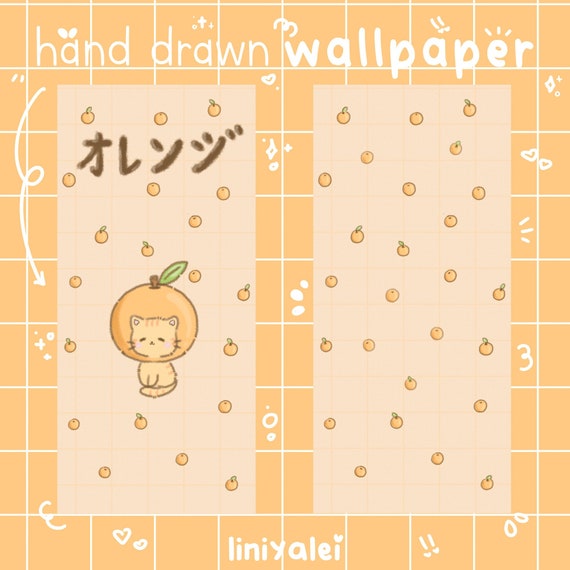 Kawaii Digital Phone Wallpaper Background Digital Download Kawaii