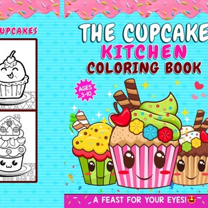 51 Cute Cupcakes Coloring Book for Toddlers and Children