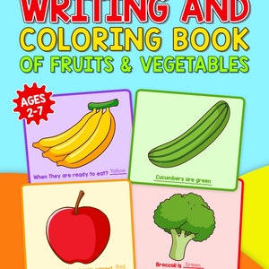 22 page Writing & Coloring Book for Toddlers