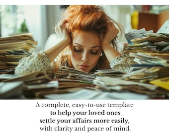 Estate Planning Checklist (Digital Download), Executor Information File