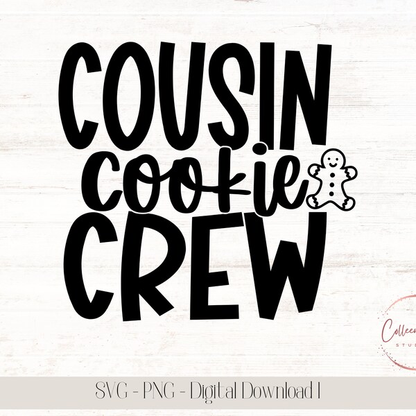 Cousin Cookie Crew | Christmas Shirt | Cookie Making Shirts | Holiday Design | Christmas Cookies | Holiday Cookie Baking | Cousin Crew shirt
