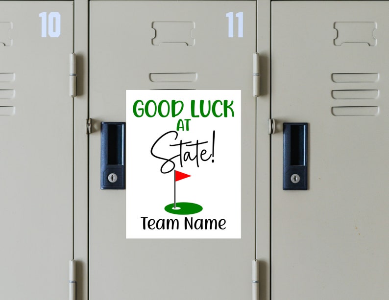 Editable GOLF Good Luck at State Printable Tag Golf Team Etsy