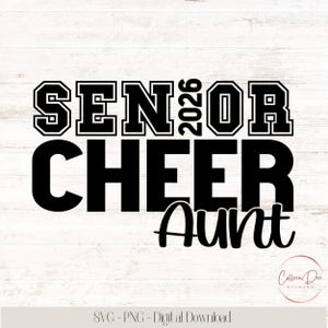 Jubeltante 2026 | Cheerleader | Tante Leben | Senior 2026 Tante | Schnittdatei für Cricut | PNG SVG | Sport Tante | Jubeltante 2026