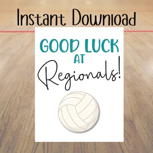 VOLLEYBALL Good Luck At Regionals Printable Tag Team Good Luck Tag Il 300x300.4839605888 Cbqj