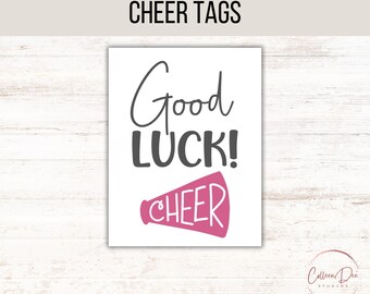 Cheer Good Luck Printable Tag | Team Good Luck Tag | Printable Tag | Instant download | Cheerleading Good Luck Team | 2.5x3, 4x5, 5x7, 8x10