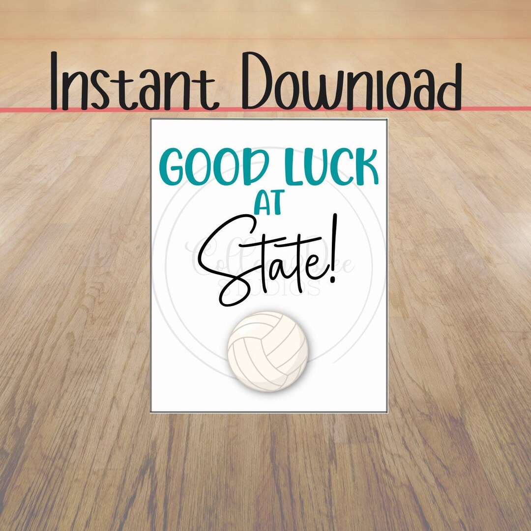 VOLLEYBALL Good Luck At State Printable Tag Team Good Luck Etsy Il 1080xN.3926124875 7h2h