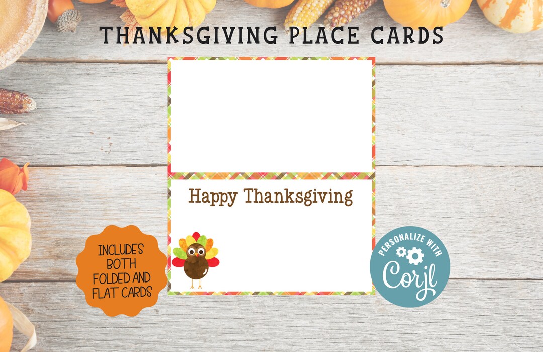 Thanksgiving place card ideas creative