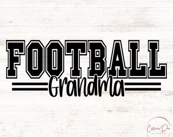 Nonna calciatrice / Maglietta della nonna calciatrice / Download digitale Cricut SVG PNG / Abbigliamento sportivo per nonne della squadra di calcio / Maglietta per la famiglia