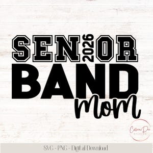 Mamma della banda senior 2026 / Banda musicale / Vita da mamma / Mamma senior 2026 / File di taglio per Cricut / PNG SVG / Mamma sportiva / Mamma della banda senior 2026