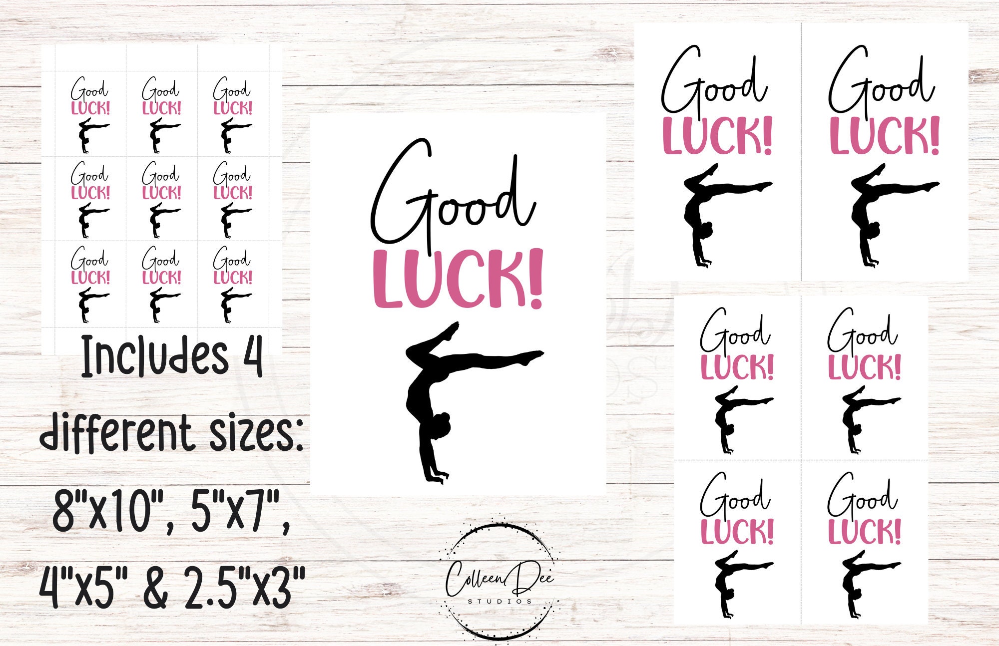 Gymnastics Good Luck Printable Tag | Team Good Luck Tag | Gymnastics ...