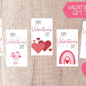 Valentine Tag Printable | Valentine Tags | Valentine Favor Tag | Instant Download | Tag Download | Gift Tag | Treat tags | Valentine&#39;s Day