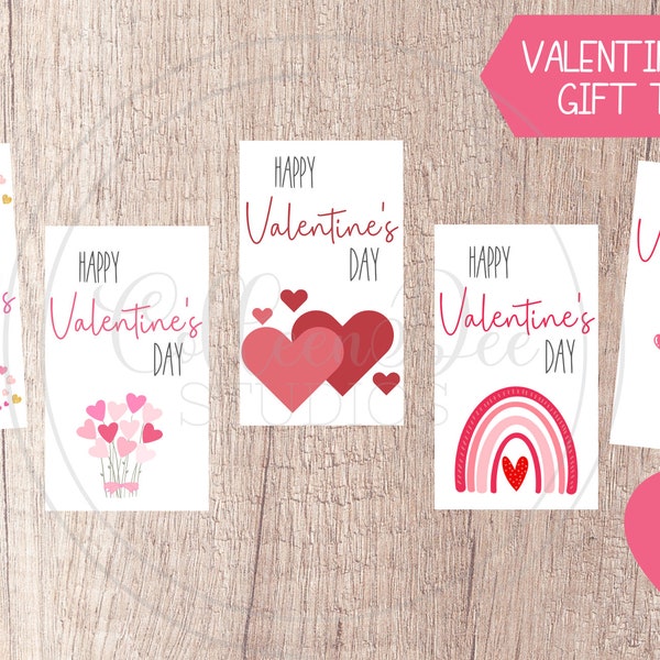 Valentine Tag Printable | Valentine Tags | Valentine Favor Tag | Instant Download | Tag Download | Gift Tag | Treat tags | Valentine's Day