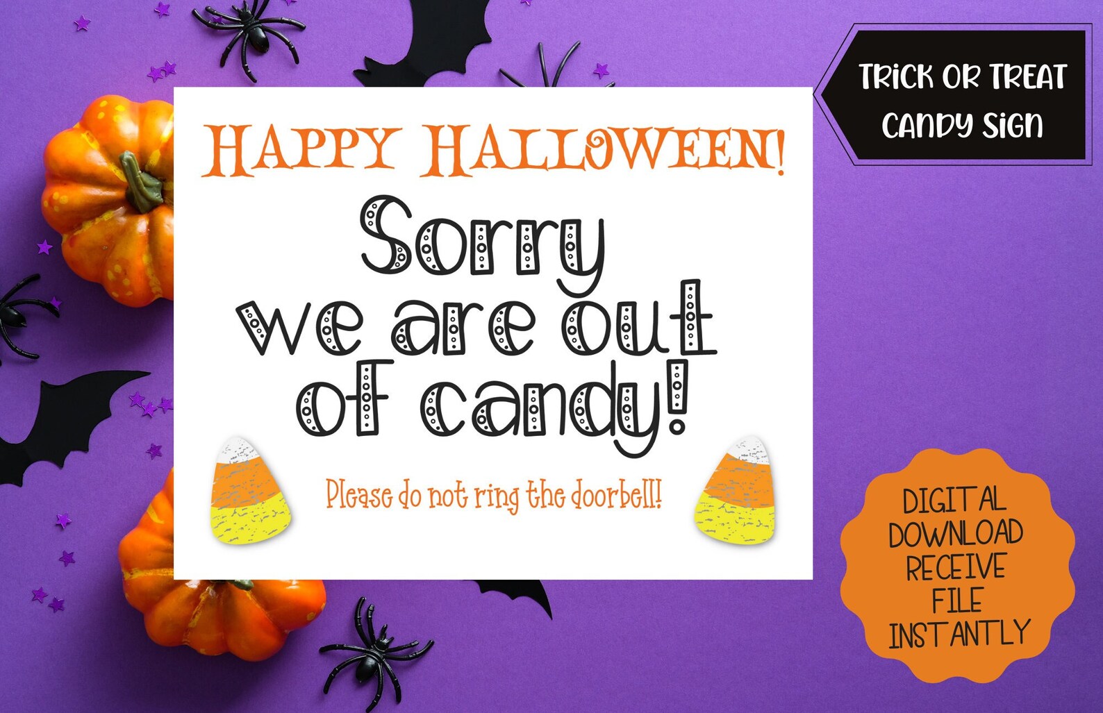 Printable Trick Or Treater Sign