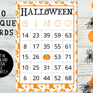 Halloween Bingo | Halloween Printable | Bingo Game | Halloween Game - Digital Download - Holiday Bingo | Halloween Class Party Game | Bingo