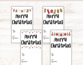 Christmas Tag Printable | Christmas Tags | Christmas Favor Tag | Instant Download | Merry Christmas gift tags | Holiday printable gift tags