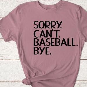 ARTECE Women's 'Sorry Can't Baseball Bye' Funny Sweatshirt - Casual Long Sleeve Crewneck Pullover Top