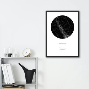 Affiche personnalisée Star Map - Plusieurs tailles