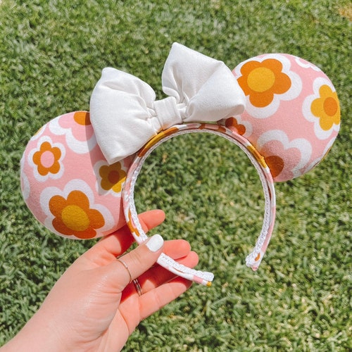 Groovy Flower Ears, Groovy Flower Minnie Ears, Minnie Ears, Spring Minnie Ears, Flower Minnie Ears, Mickey Ears, Retro Groovy, Spring Ears