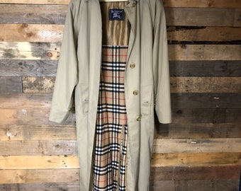 burberry lined coat