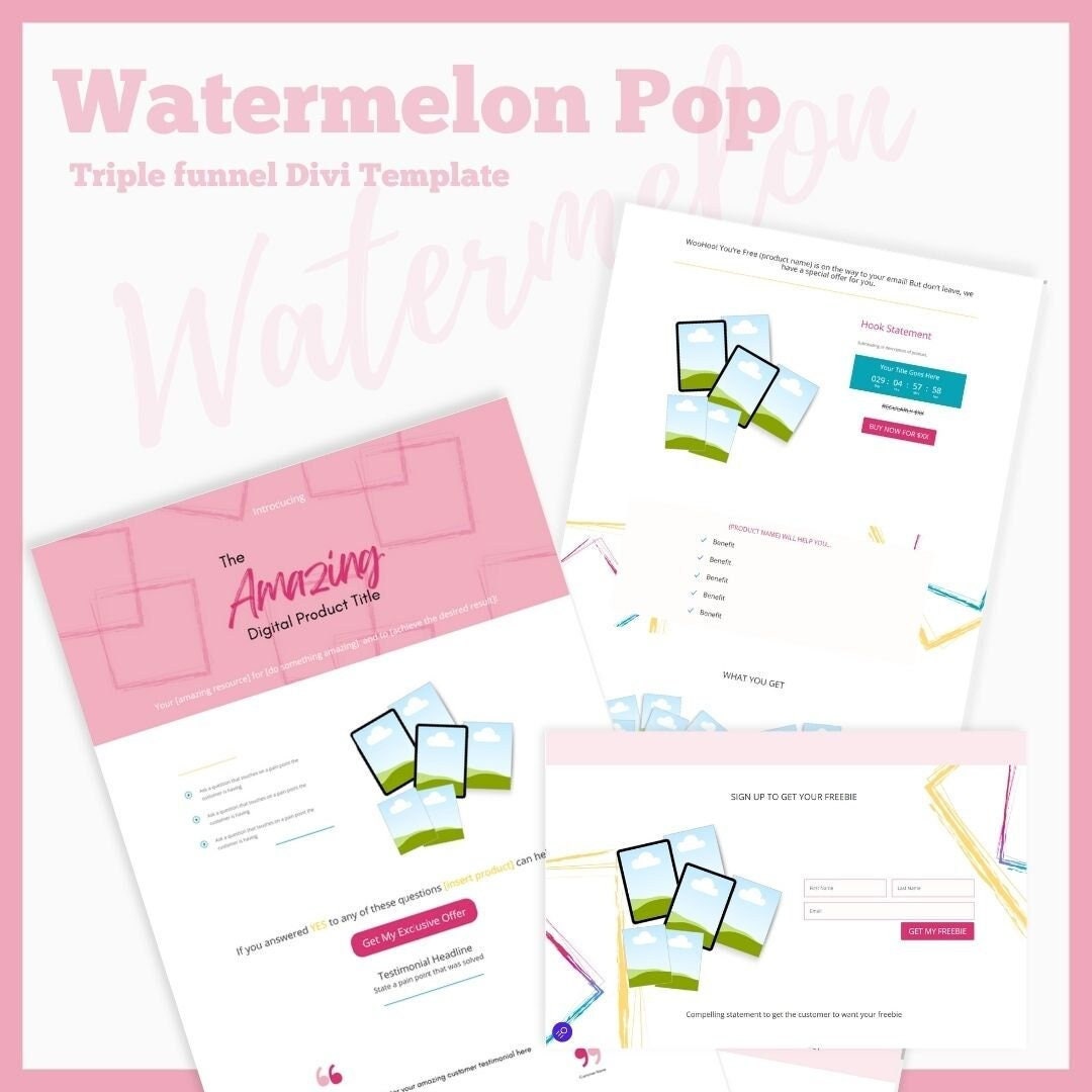 Wordpress Funnel Template, Tripwire Divi Funnel, Divi Funnel Template ...