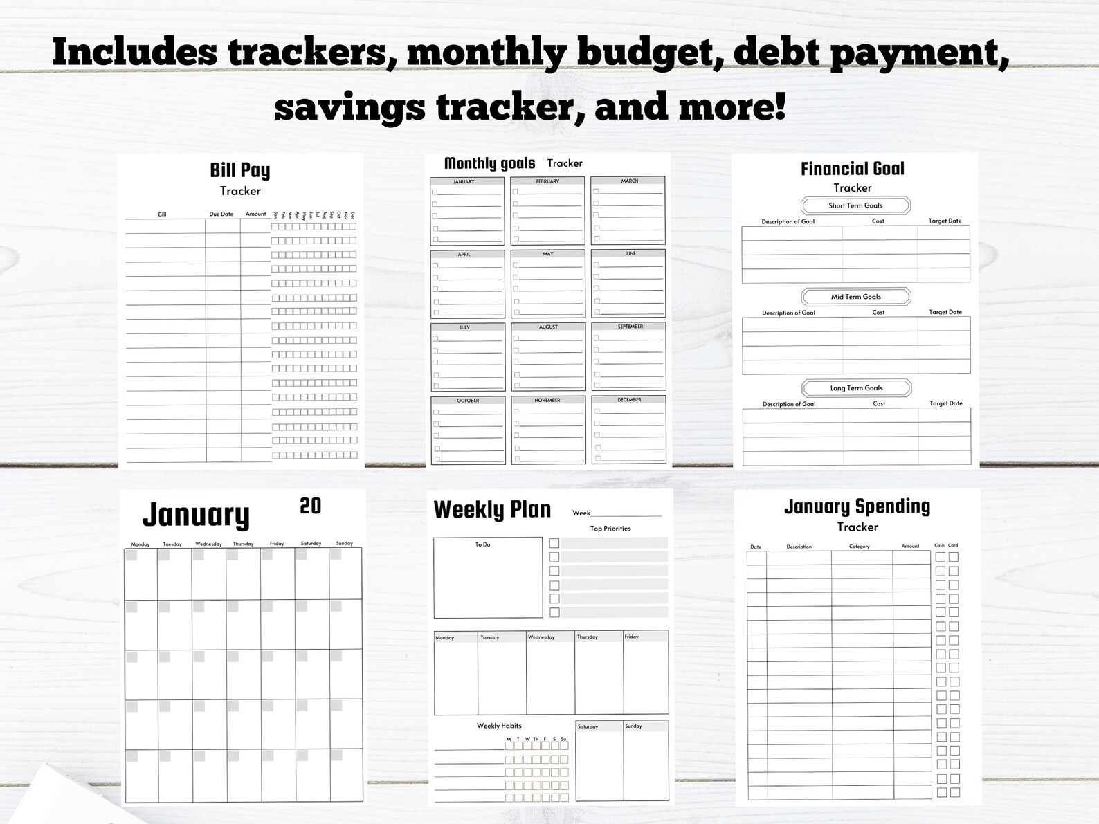 Editable budget planner template budget planner canva template canva