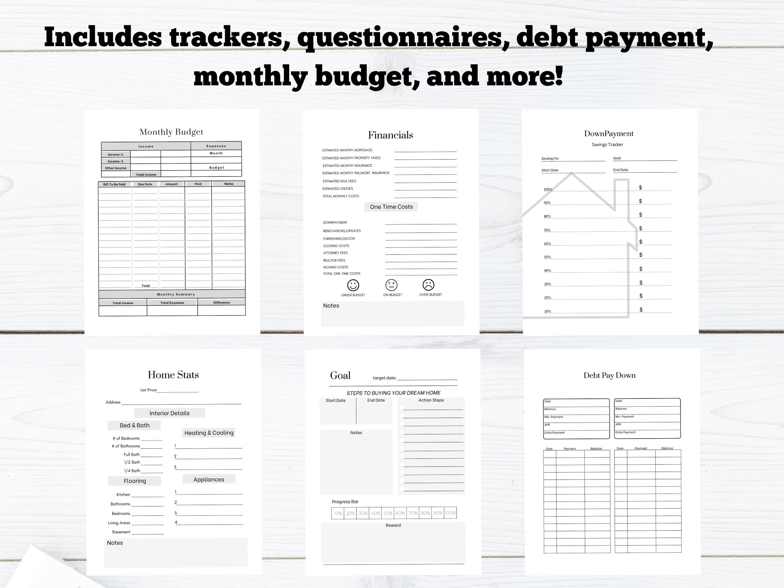 Editable Home Buying Planner Template, Canva Planner, House Hunting ...