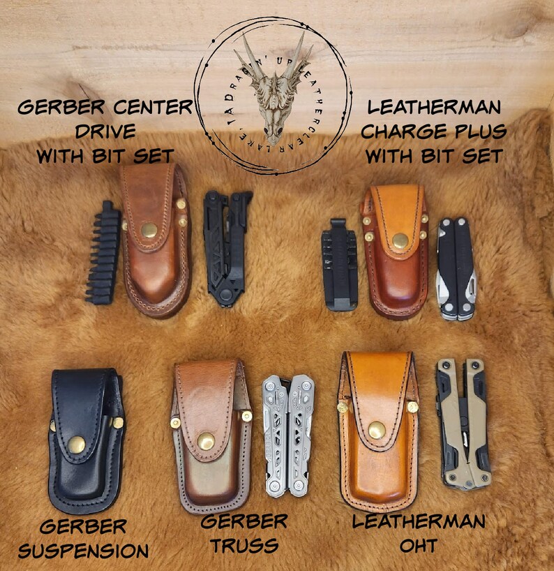 Handmade Leather Sheath for the Gerber Suspension Multi Tool Sheath, Veteran Made Etsy