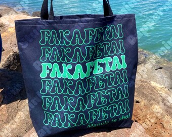 Fakafetai Thank You Tokelau Language Reusable Tote Bag