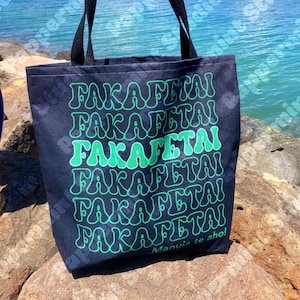 Fakafetai Thank You Tokelau Language Reusable Tote Bag